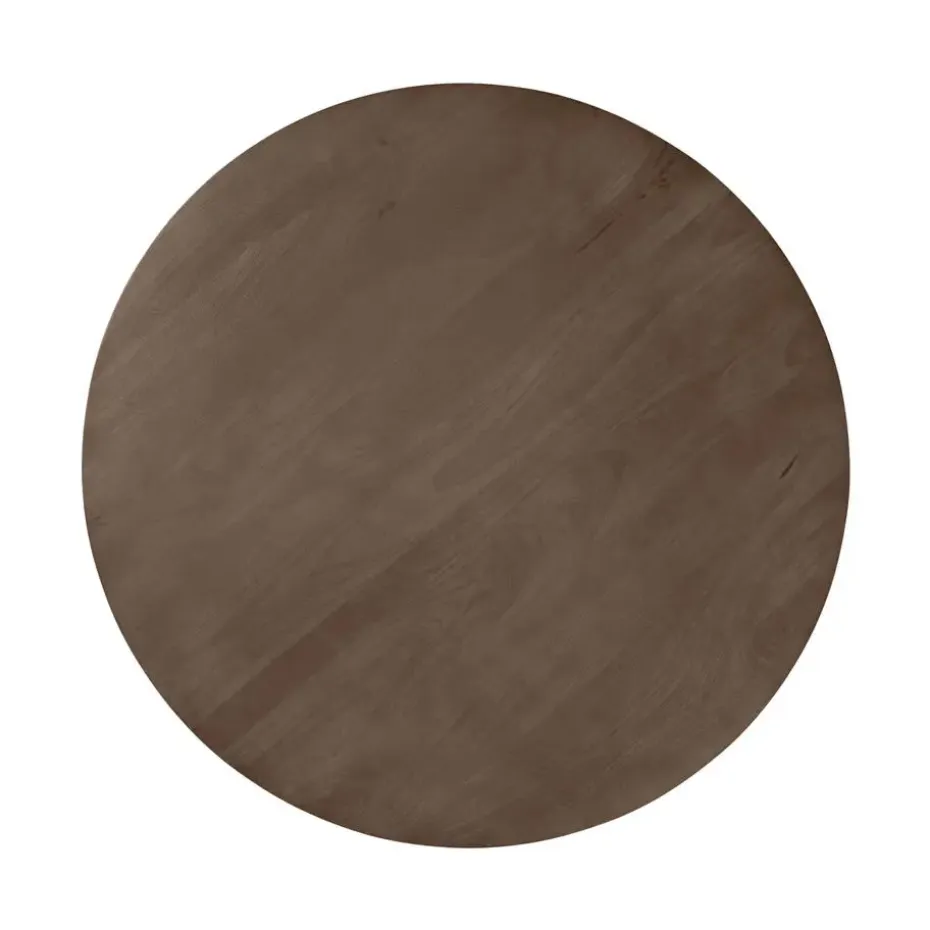 QUVIO Eettafel Sofia – Rond – Ø130 – Kruispoot – Bruin