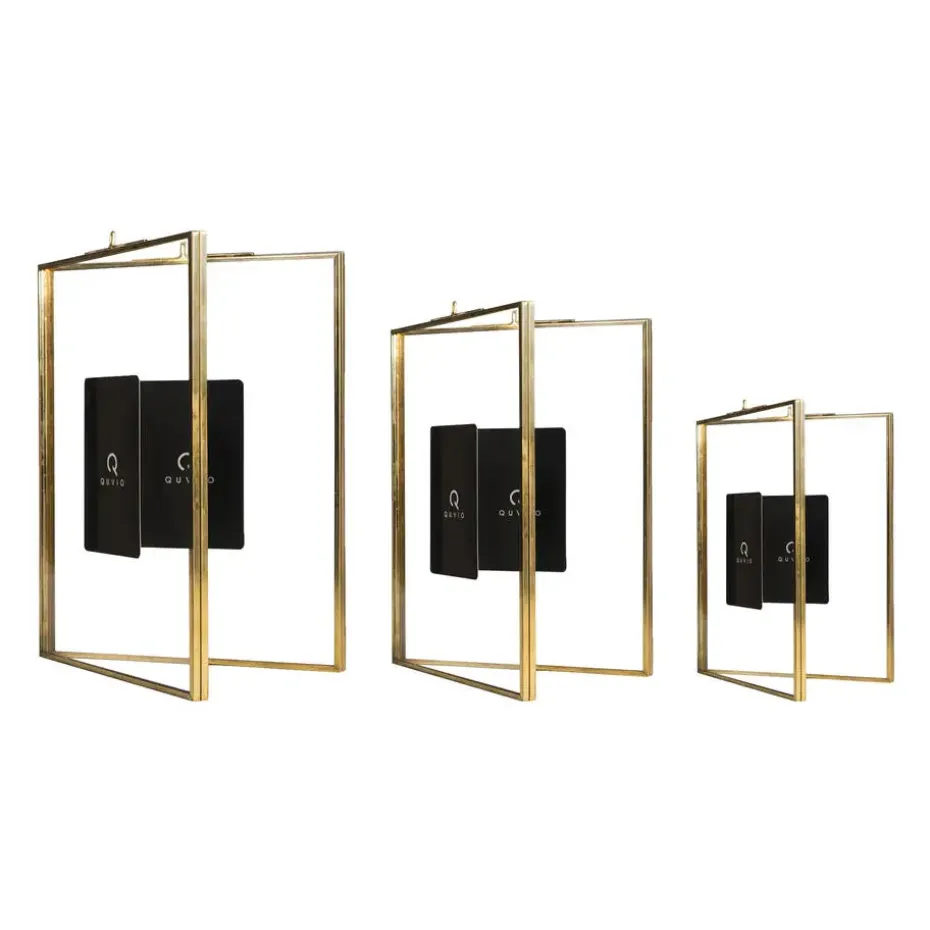 QUVIO Fotolijst staand rechthoek 15x20,5 cm + 13x18 cm + 10,5x15,5 cm - Goud