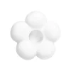 QUVIO Kandelaar bloemvorm - Klein - Keramiek - ø8,7 cm - Wit