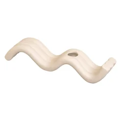 QUVIO Kandelaar golvend - Keramiek - Beige