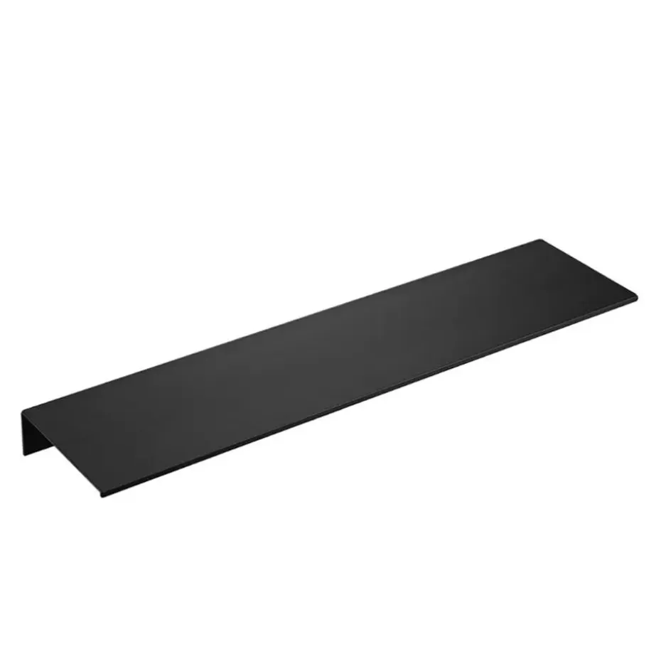 QUVIO Muur plank staal - Zwart