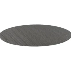 QUVIO Placemat ovaal - 32 x 45 cm - Grijs/bruin - Set van 6