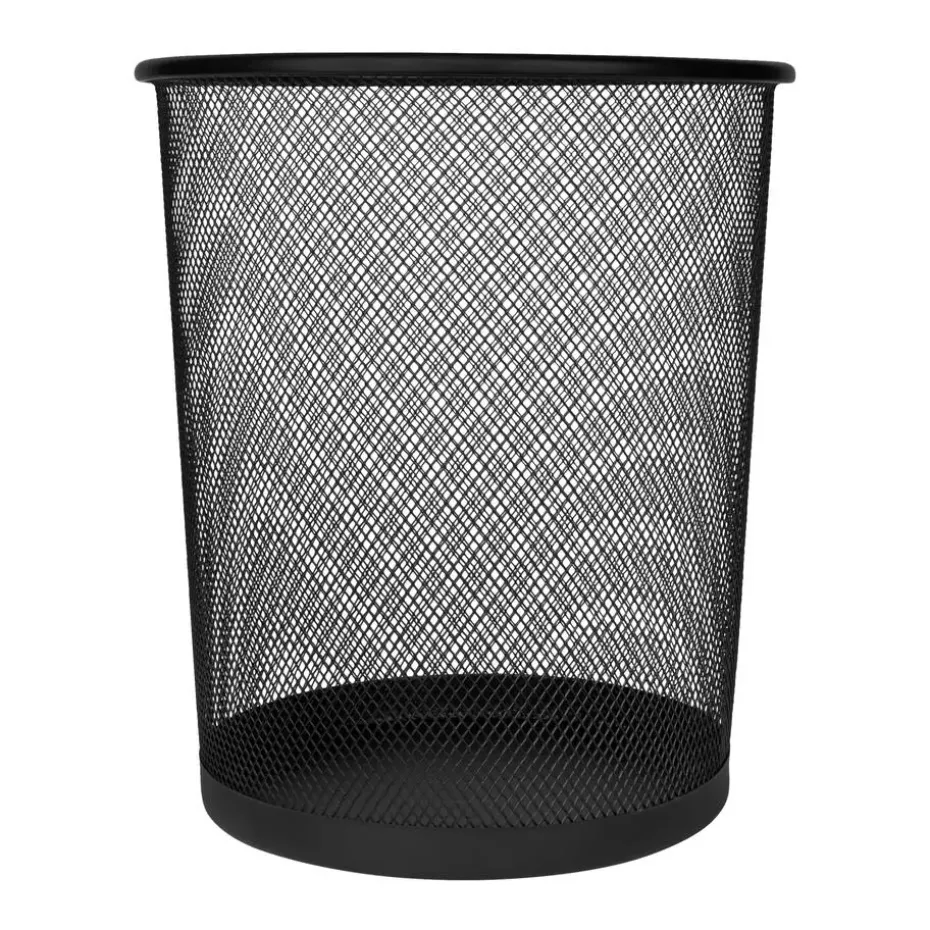 QUVIO Prullenbak mesh - Zwart