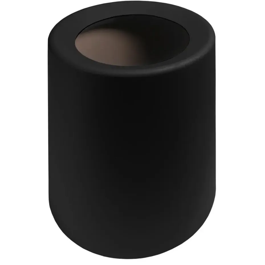 QUVIO Prullenbak plastic met binnenemmer - 12 L - Zwart