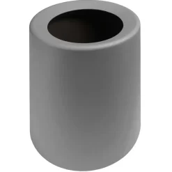 QUVIO Prullenbak plastic met binnenemmer - 12 L - Donker grijs