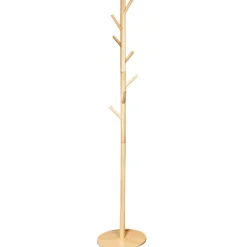 QUVIO Staande kapstok hout - licht bruin