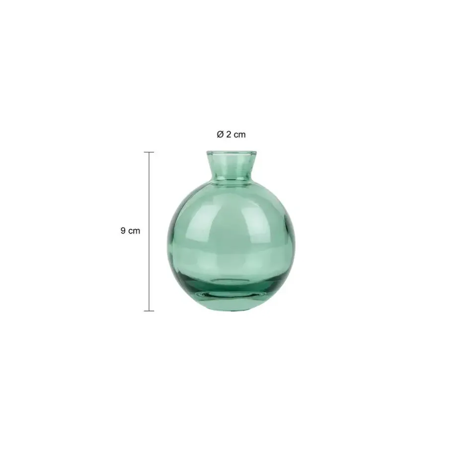 QUVIO Vazen set van 3 - Glas - Groen