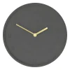 QUVIO Wandklok - 25cm - Beton - Antraciet