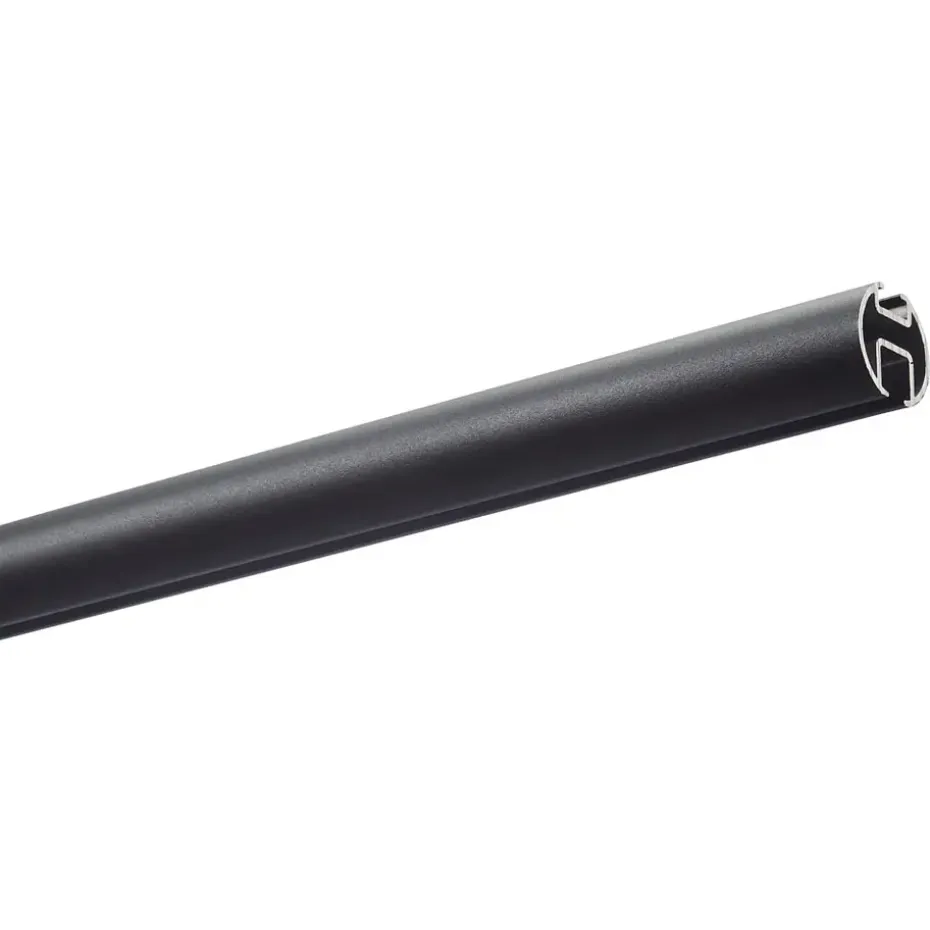 Railroedeset 400cm - zwart metaal - Ø28mm (2680267)