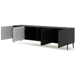 Ravenna B TV-meubel 200 4D gefreesd MDF folie mat