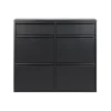 Redin Design Pippen industrieel schoenenkast 6 lade zwart - 15x98x86 cm
