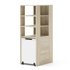 Rek met bureau Samoa-Fuji 165cm sonoma eik / mat wit