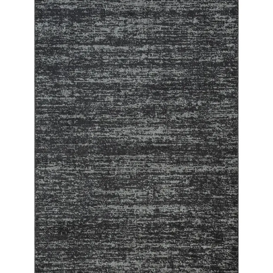 Relax Oslo - Laagpolig Effen Vloerkleed - Zwart - 200x290 CM