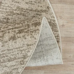 Relax Oslo - Laagpolig Effen Vloerkleed - Beige - 150 CM ROND