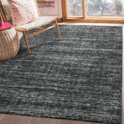 Relax Oslo - Laagpolig Effen Vloerkleed - Zwart - 120x170 CM
