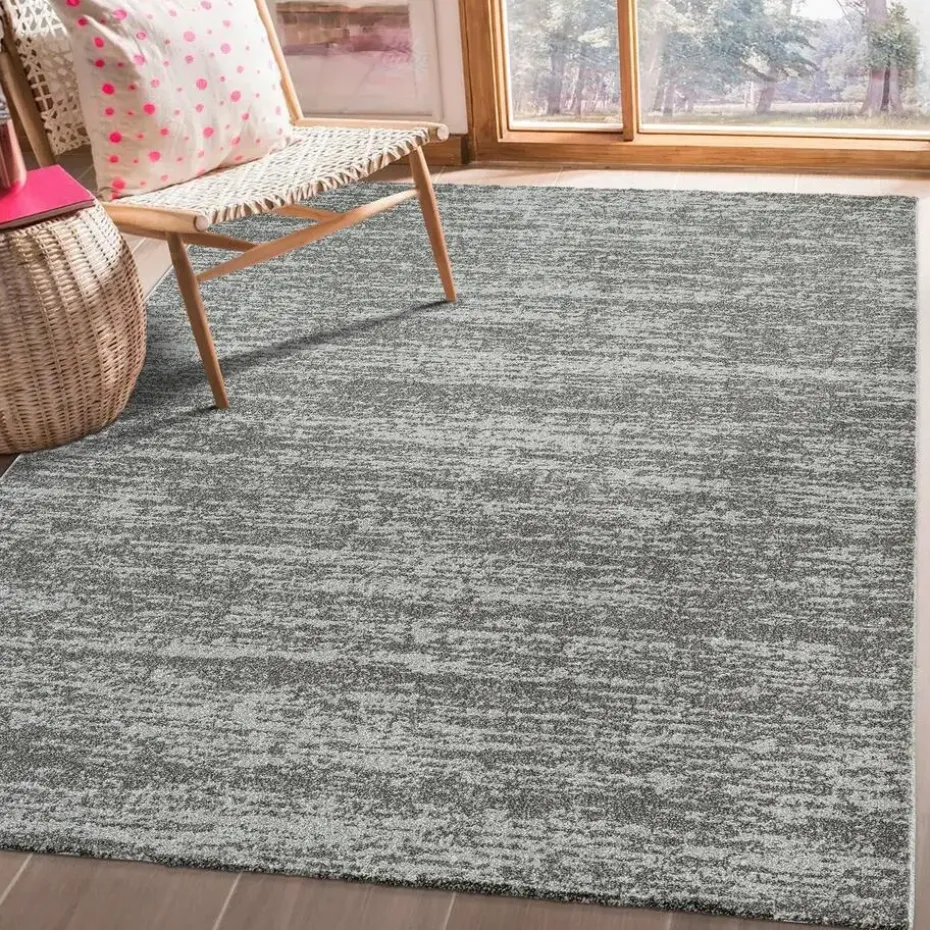 Relax Oslo - Laagpolig Effen Vloerkleed - Grijs - 160x230 CM