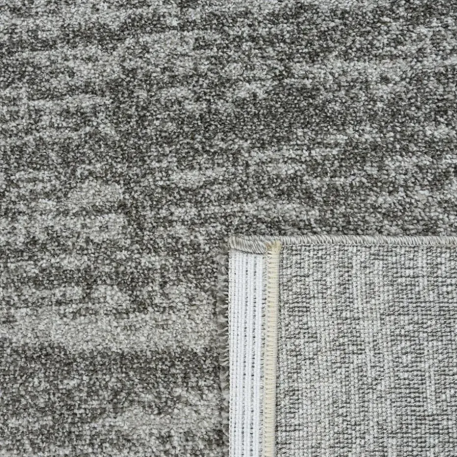 Relax Oslo - Laagpolig Effen Vloerkleed - Grijs - 160x230 CM