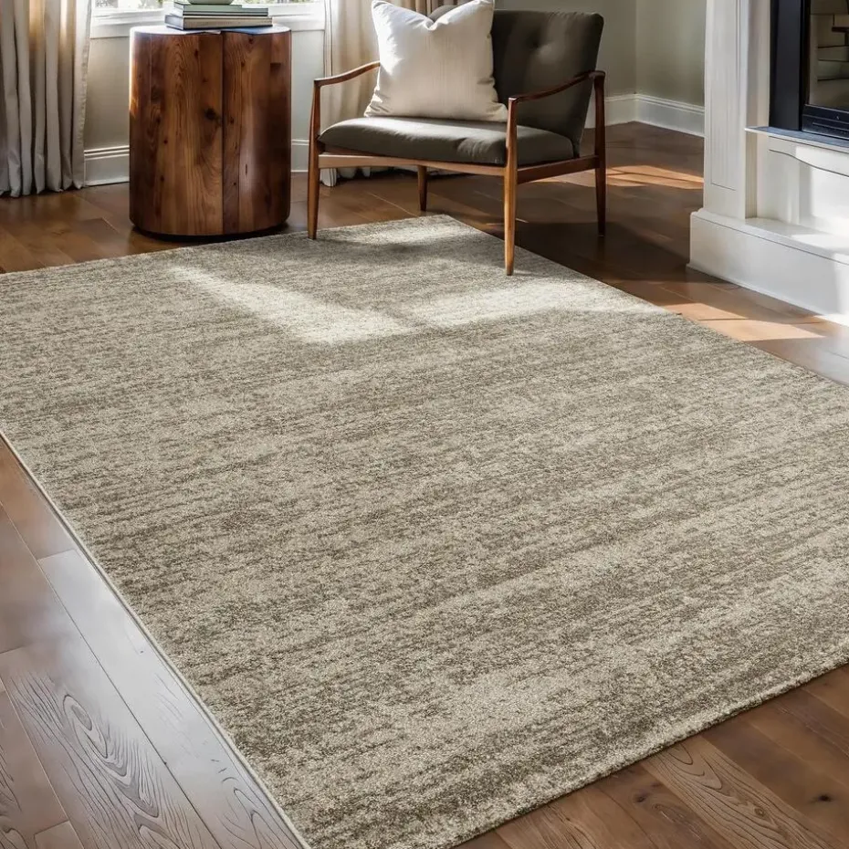 Relax Oslo - Laagpolig Effen Vloerkleed - Beige - 160x230 CM
