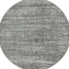 Relax Oslo - Laagpolig Effen Vloerkleed - Grijs - 150 CM ROND