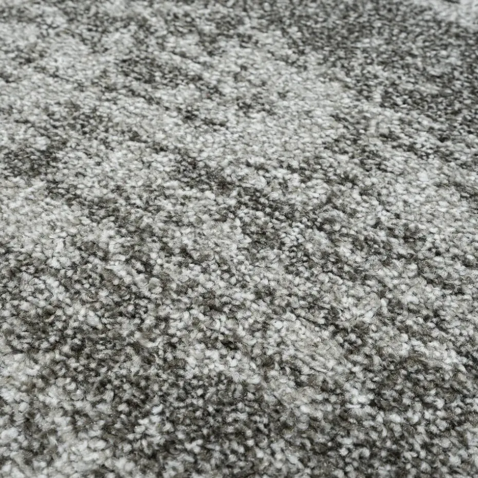Relax Oslo - Laagpolig Effen Vloerkleed - Grijs - 150 CM ROND