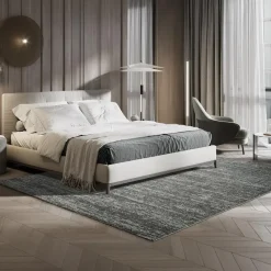 Relax Oslo - Laagpolig Effen Vloerkleed - Grijs - 120x170 CM