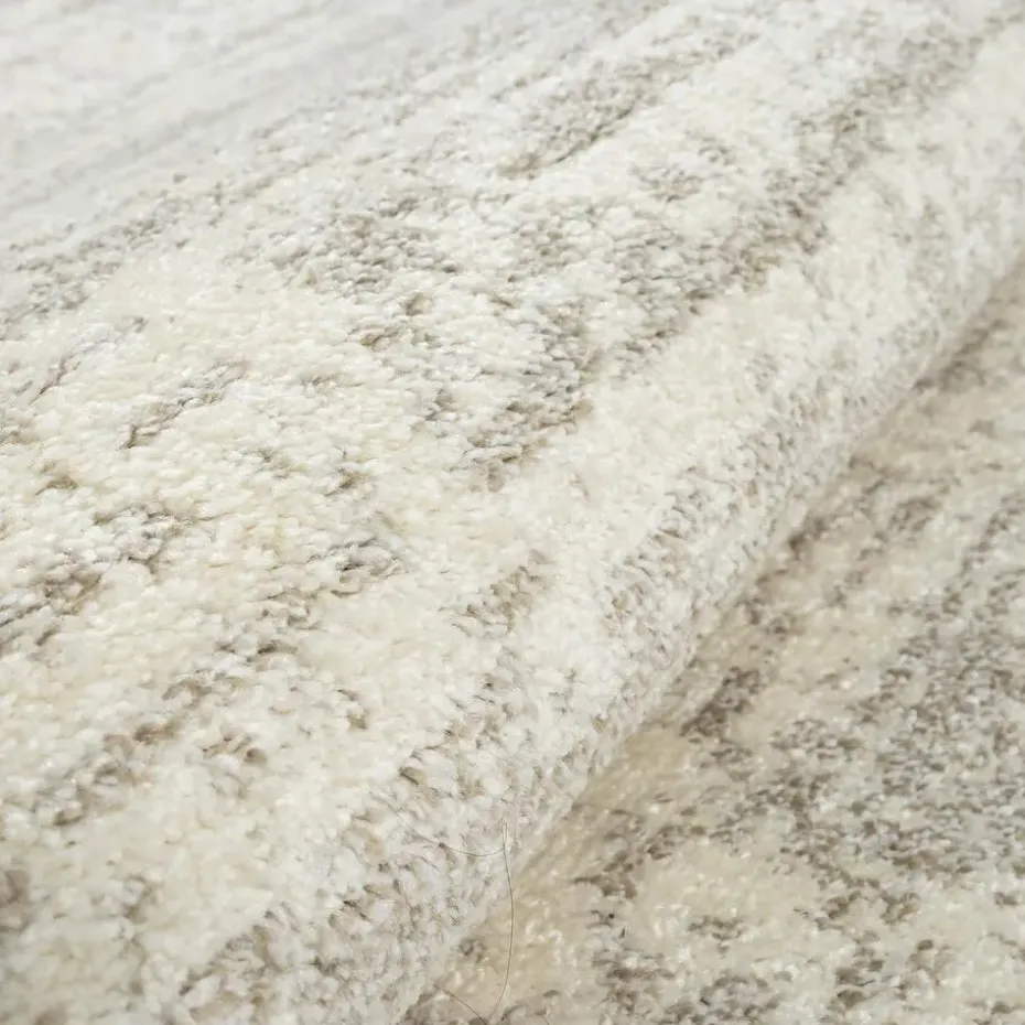 Relax Oslo - Laagpolig Effen Vloerkleed - Creme - 120x170 CM