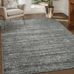 Relax Oslo - Laagpolig Effen Vloerkleed - Grijs - 240x340 CM