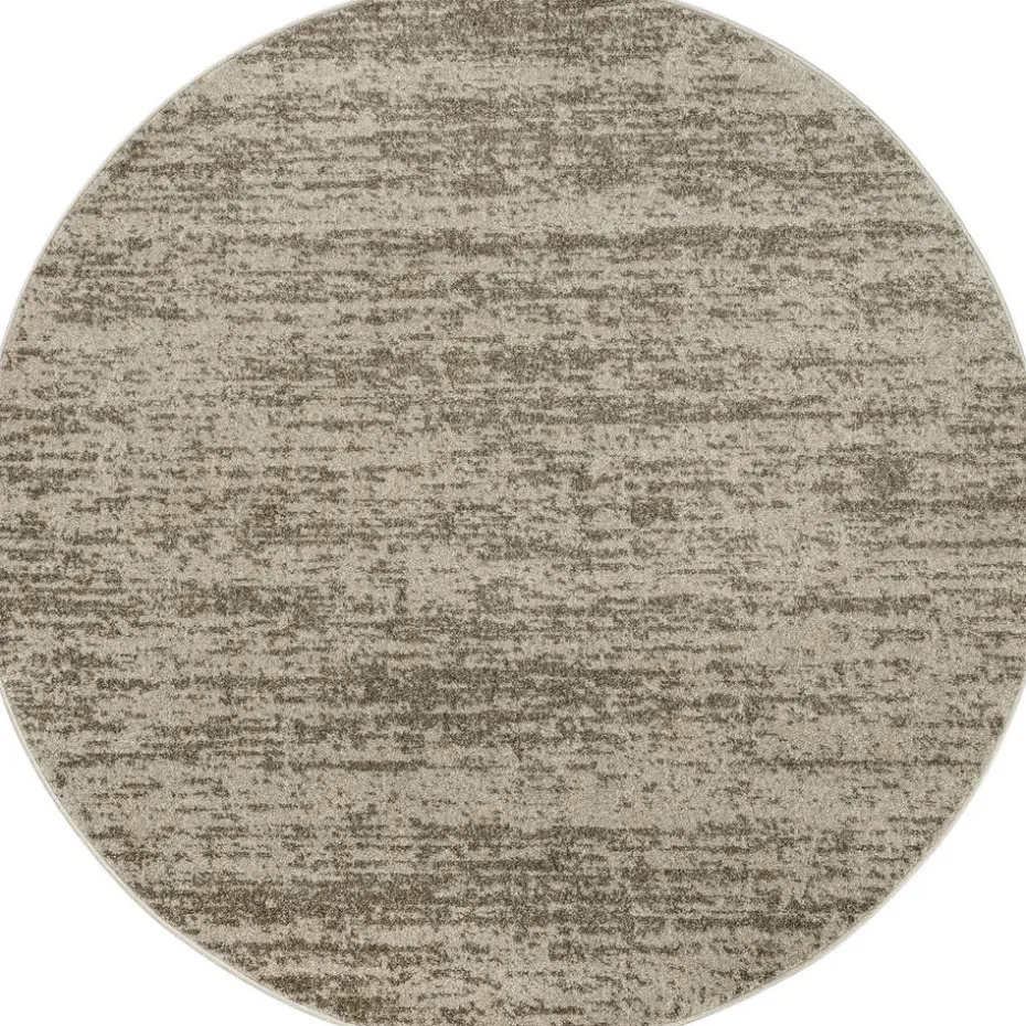 Relax Oslo - Laagpolig Effen Vloerkleed - Beige - 240 CM ROND