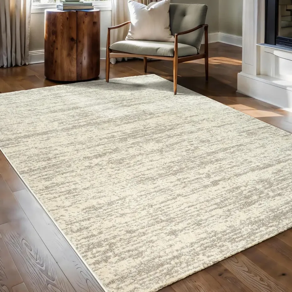 Relax Oslo - Laagpolig Effen Vloerkleed - Creme - 200x290 CM