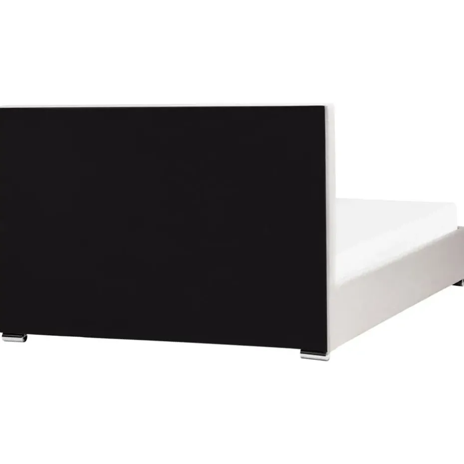 ROUEN - Bed met opbergruimte - Lichtbeige - 160 x 200 cm - Polyester