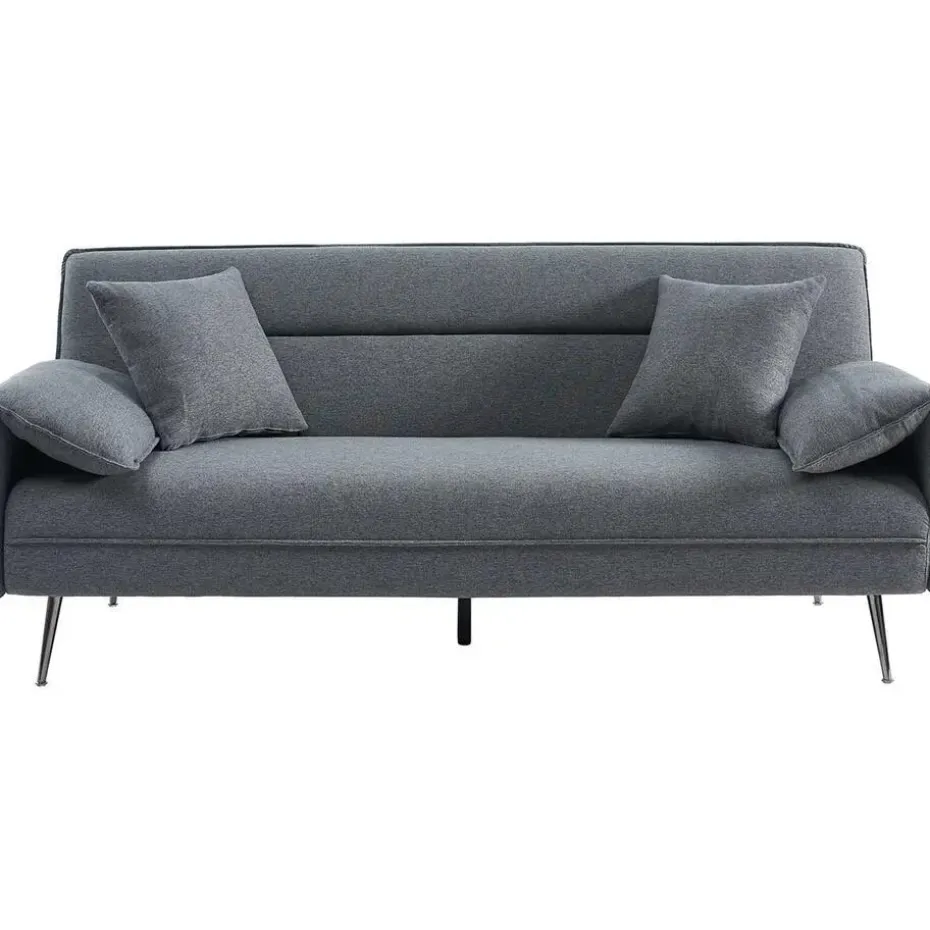 Rousseau Grijs Sivas Slaapbank - Eucalyptus Frame - H-H 95 x B-L 199 x D-P 89 cm
