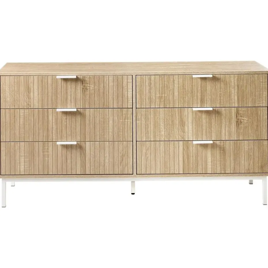 ROYALLA - Ladekast met 6 lades - Lichtbruin - MDF