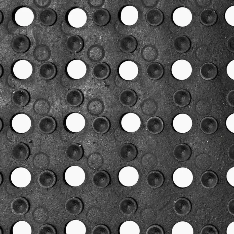Rubber ringmat op rol - Dikte 10 mm - Breedte 200 cm