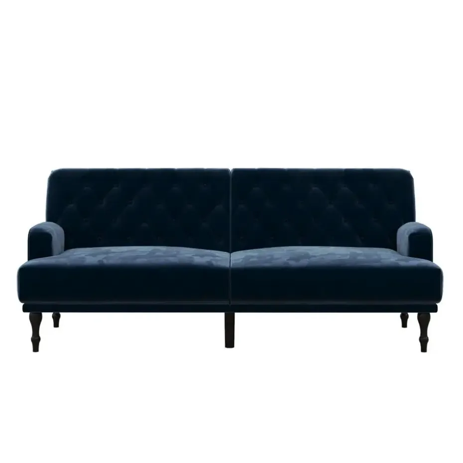 Ruby - 3-zits slaapbank in blauw fluweel