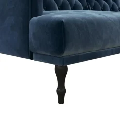Ruby - 3-zits slaapbank in blauw fluweel