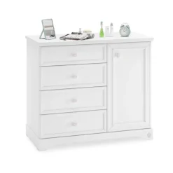 Rustic commode ladekast wit compleet meisjeskamer