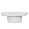 Salontafel Ovaal - Beige - Betonlook - 120cm - Tess