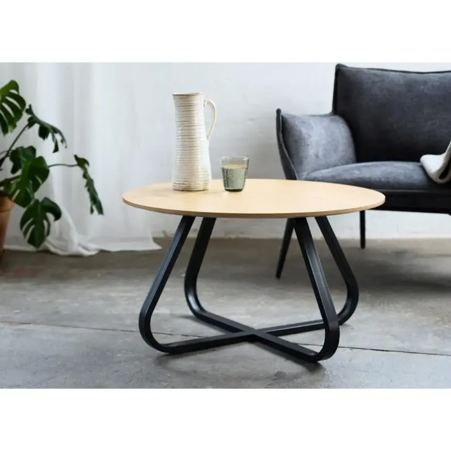 Salontafel Rond Ø80cm - Naturel Eiken - Cesura