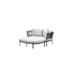San Remo divanbed - carbon black - rope lava zwart - valley sand