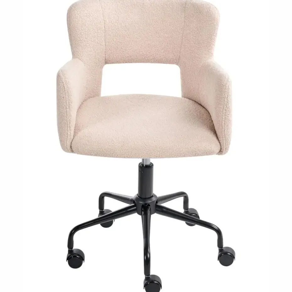 SANILAC - Bureaustoel - Beige - Bouclé