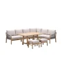 Santos lounge-diningset - 5-dlg.-rechts-acaciahout met white wash-sand