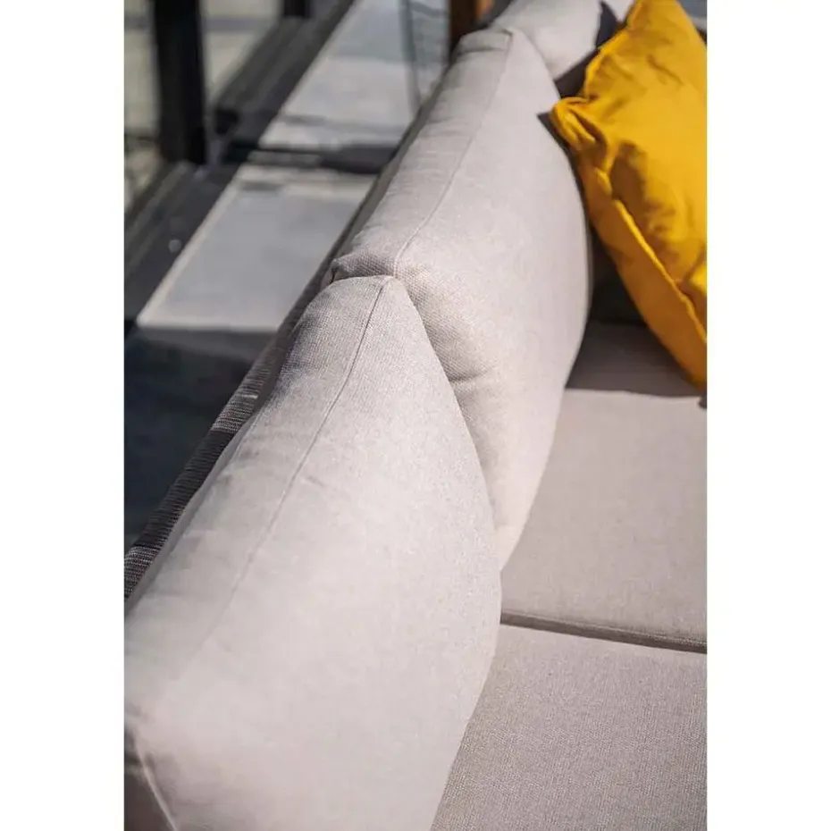 Santos lounge-diningset - 5-dlg.-rechts-acaciahout met white wash-sand
