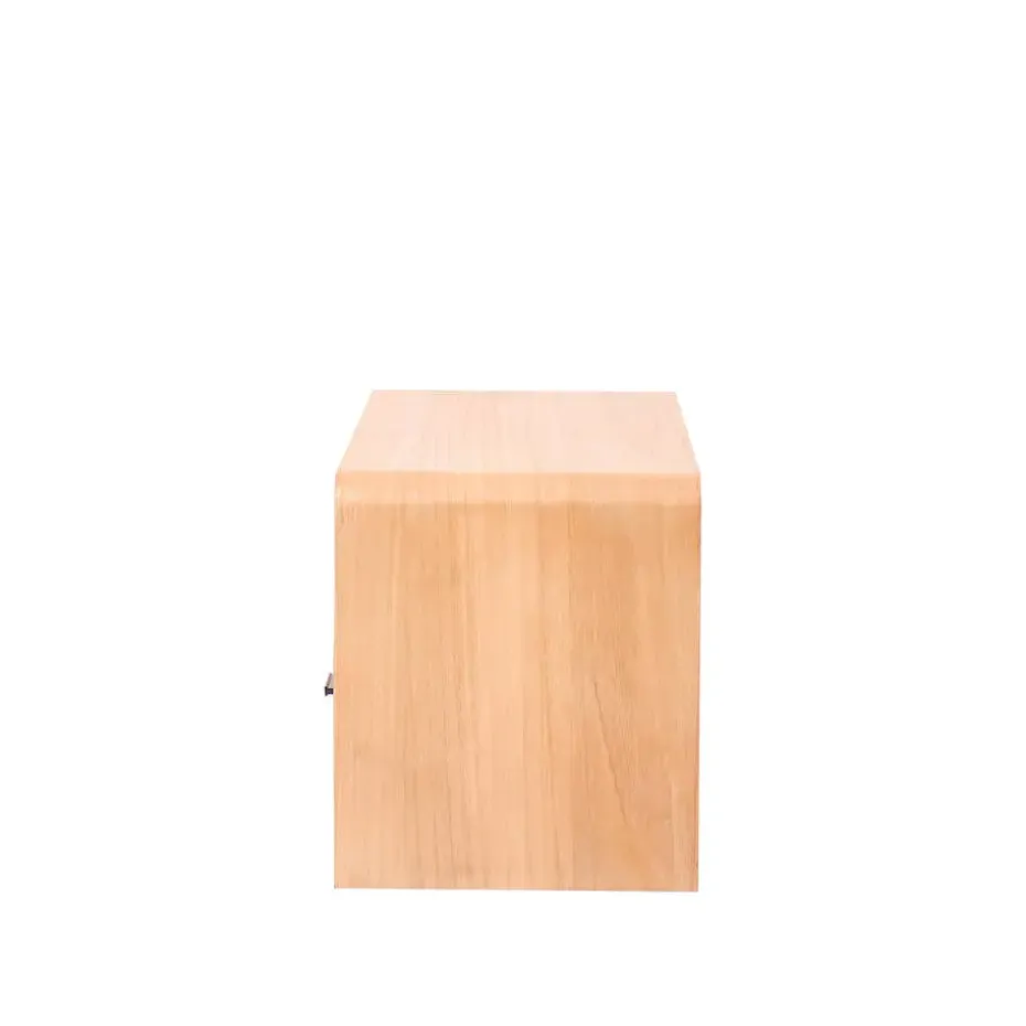 Scandinavische TV-meubel van massief hout met 2 laden