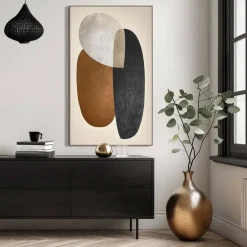 Schilderij Abstract warm - multikleur - 118x70 cm