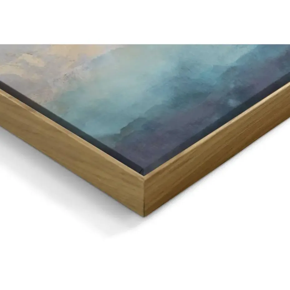 Schilderij Abstracte kunst - 70 x 118cm - Blauw
