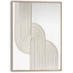 Schilderij 3D Art Strong - 70 x 50cm - Beige