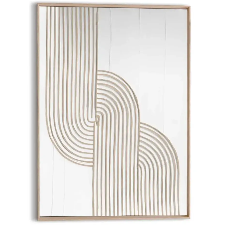 Schilderij 3D Art Strong - 70 x 50cm - Beige