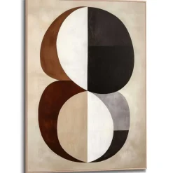 Schilderij Earth Essence - 70 x 50cm - Bruin