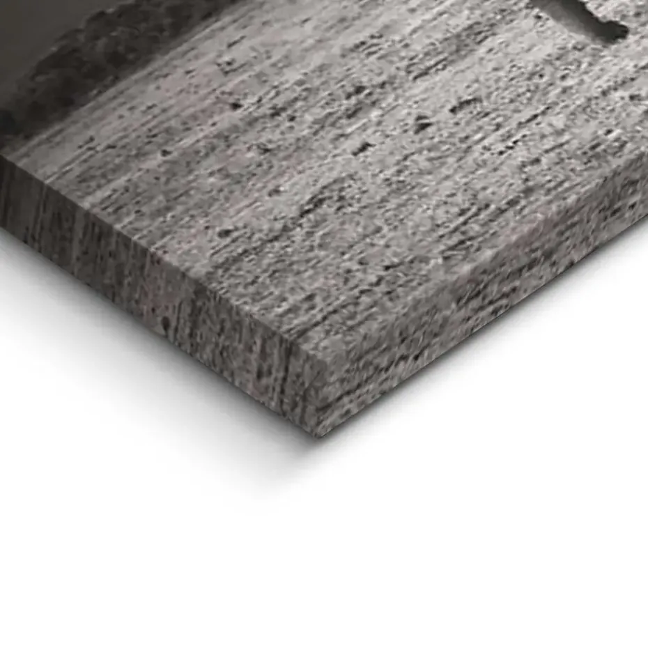 Schilderij Kudde Olifanten - 40 x 118cm - Zwart-Wit