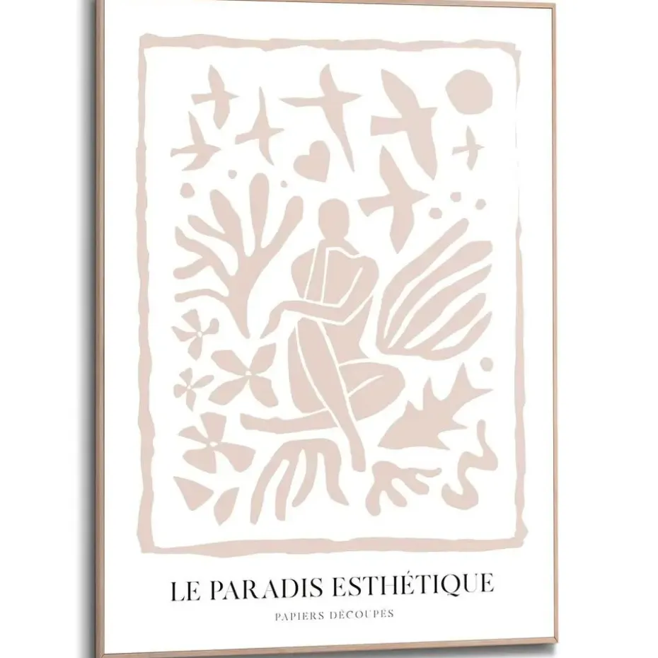 Schilderij Le Paradis Esthétique - 70 x 50cm - Beige
